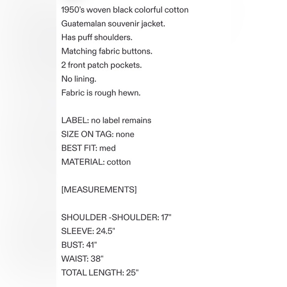 Guatemala Colorful Handmade Embroidered Button-Up Shirt Sz. M - Picture 8 of 8